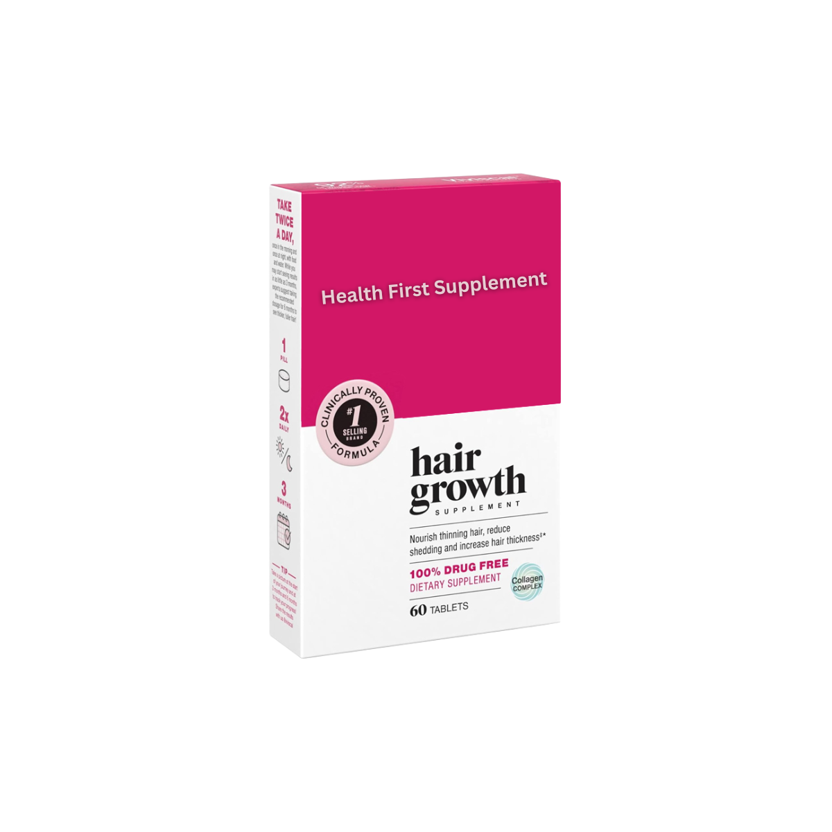 Hair Growth Capsules β Biotin, Collagen & Keratin Formula | Health First Supplement