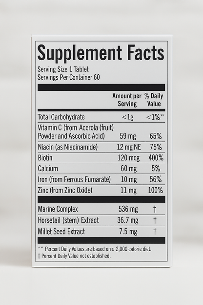 Hair Growth Capsules – Biotin, Collagen & Keratin Formula | Health First Supplement