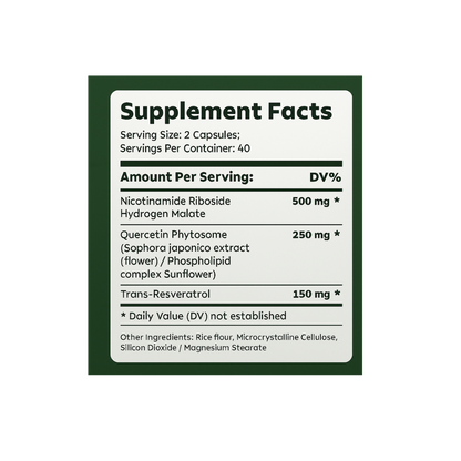 Liposomal NAD+ Complex with NR & Resveratrol – Cellular Energy & Longevity Support | Health First Supplement