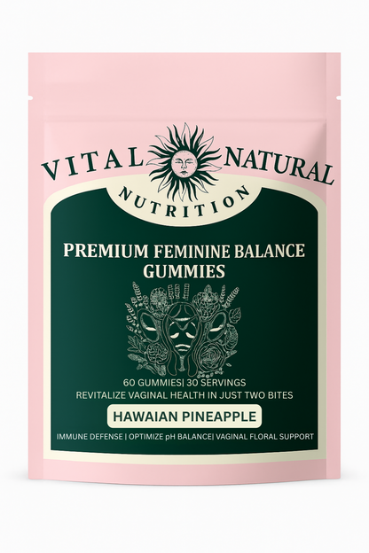 Vital Natural Pineapple Gummies for women – tropical-flavoured probiotic supplement by Health First
